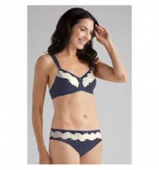 Soutien-gorge Jane marine/ivoire pour femme opérée