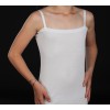 Tee-shirt pour corset blanc à bretelles