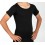 Tee-shirt sans couture pour corset noir