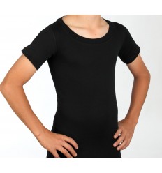 T-shirt pour corset col rond noir