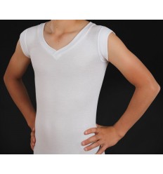 T-shirt pour corset col V sans manche