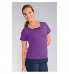 Top Short Sleeve lilas 1149 avec soutien-gorge intégré